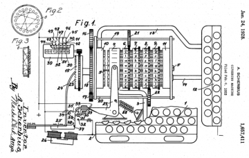 1928 Patent for the Enigma Machine