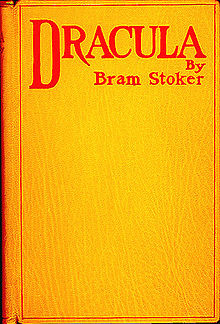 The first edition cover of Dracula