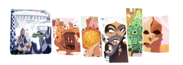 Google Doodles Antoni Gaudi i Cornet