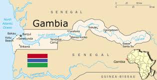 แผนที่ประเทศแกมเบีย